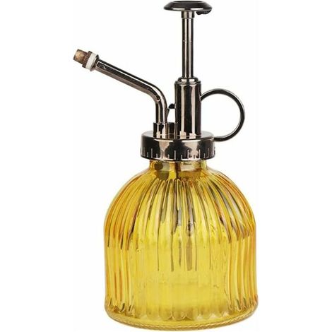 Pulvérisateur Plantes, Vaporisateur Plante Style Vintage, Arrosoir Pulverisateur de Jardin Pression pour Plantes Bonsai Fleurs Outils Jardinage Yelloe Le Nettoyage Jardin Intérieur(Jaune) (1/5)