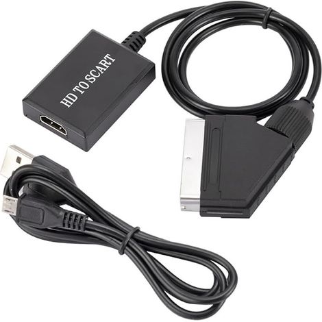 Convertisseur HDMI vers péritel 1080p HD Vidéo Adaptateur HDMI vers péritel (1/5)