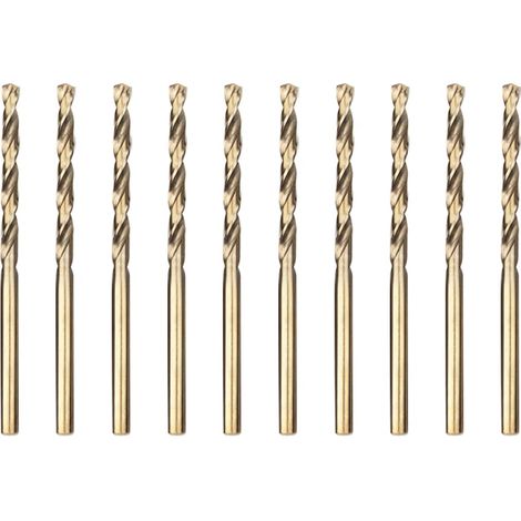 10pcs 2.5mm Foret Hélicoïdal Professional Forets à Métaux en Acier Inoxydable, Standard DIN 338 (1/5)