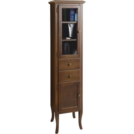 RETRO Meuble de rangement haut 40x170x36cm, gauche/hêtre (1/4)