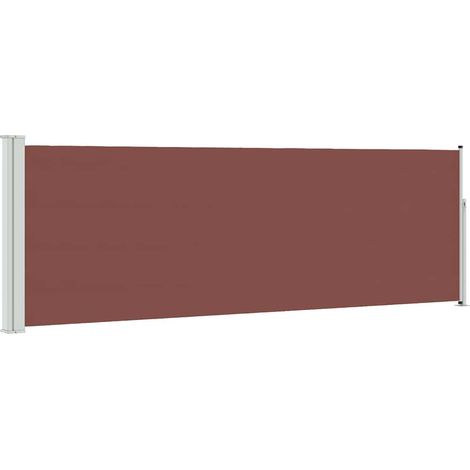 Tenda da Sole  Tenda Laterale Retrattile per Patio 100x300 cm Marrone (1/4)