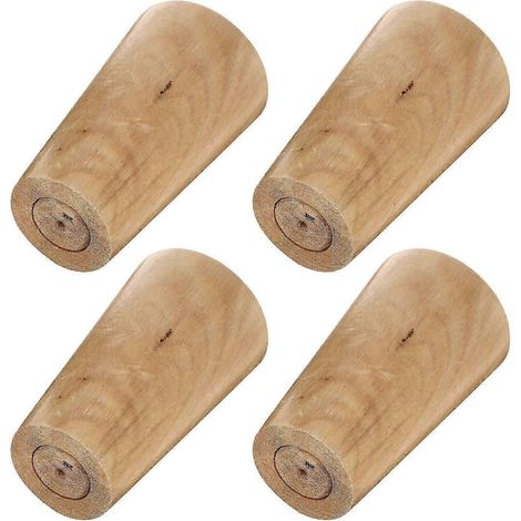 Pieds de meubles blancs synthétiques, compatibles avec chaises et armoires, design élégant, protègent les sols, lot de 4. (1/5)