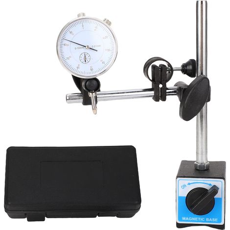 Magnetischer Skalenkomparator mit Magnetfuß, Genauigkeitseinstellung von 0 bis 10 mm (0,01 mm), langer Arm. (1/5)