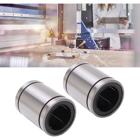 2 Pièces Roulements Linéaires à Billes en Acier, Faible Bruit et Haute Vitesse, pour Imprimantes 3D et Machines de Gravure (1/5)