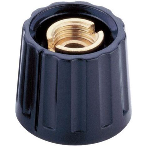 Tête de bouton rotatif Mentor 332.6 noir (Ø x H) 20 mm x 15 mm 1 pc(s) Q62822 (1/3)