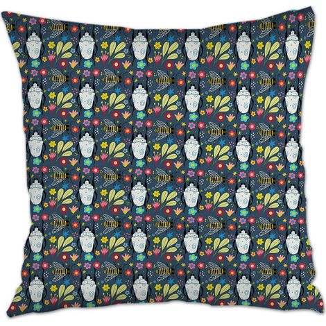 Housse de coussin fermeture à glissière pour canapé chambre à coucher salon (1/5)