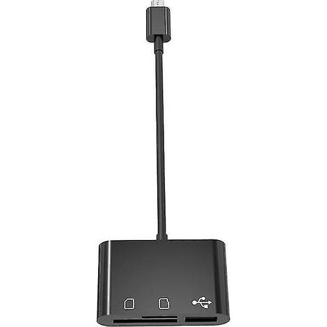 Adaptateur micro USB vers lecteur de cartes pour ordinateur portable et tablette (1/4)