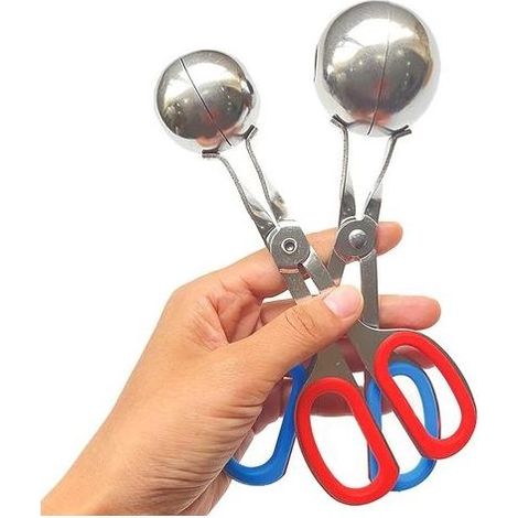 Machine à boulettes de viande 2 boules de riz PCS faisant une cuillère à crème glacée (1/5)