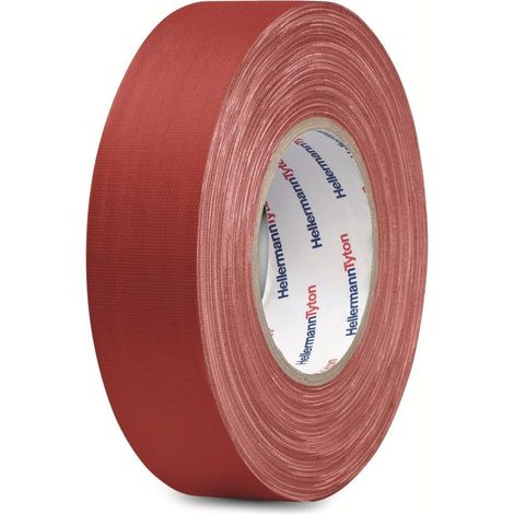 HellermannTyton HTAPE-TEX-RD-19X10 712-00201 Gewebeklebeband HelaTape Tex Rot (L x B) 10 m x 19 mm 1 (1/4)