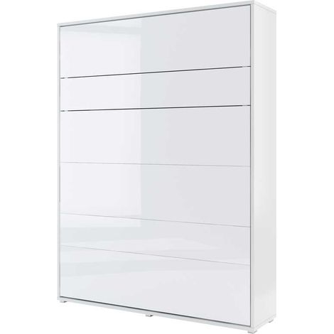 LETTO 12 160x200 VERTICALE BIANCO LUCIDO