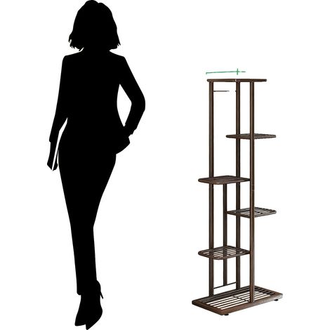Soporte para plantas, estructura metálica, uso interior/exterior, 6 niveles - envío desde ES (1/2)