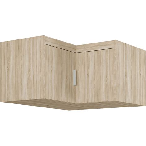 AX LIVING Eck Schrankaufsatz Storicos Eiche Sonoma 97,8 x55,0 x97,8cm