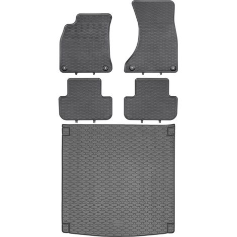 Audi A4 B8 Avant / Kombi de 04.2008 a 10.2015 SET - Alfombrillas de goma para coche + alfombrilla para maletero