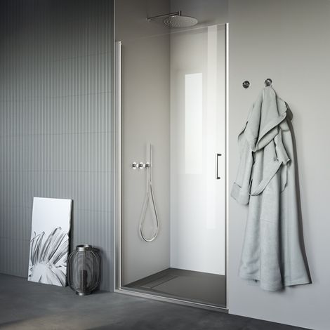 Inda - Box doccia per nicchia 90 cm con anta a battente sx