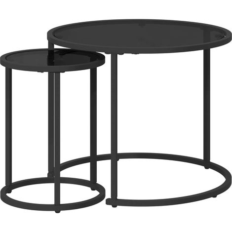 Juego de Mesas de Centro 2 pcs 55 x 55 x 45 cm acero vidaXL