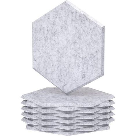 Panneaux Acoustiques - Fibre Polyester 1700 G/M2 - NRC 0,9 - Pour Studio Enregistrement Bureau Home Cinema - 30 X 26 Cm - Lot De 12 (1/4)