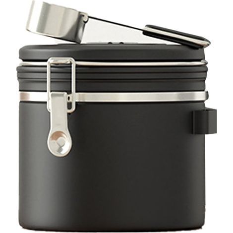 Boîte de conservation pour café - Contenant hermétique en acier inoxydable avec indicateur de date et dosette - 1,5 l (1/5)