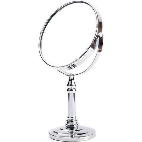 MINKUROW Princess Mirror Specchio Per Trucco Hd Specchio Per Trucco Ingranditore Su Entrambi I Lati Girevole A 360° Adatto Per Rasatura Trucco Desktop Camera Da Letto (Dimensioni: 7") (1/5)