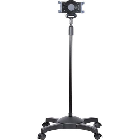 StarTech.com Supporto per tablet mobile con ruote bloccabili - Stand per tablet ad altezza regolabile - Sostegno universale da pavimento per tablet da 7 a 11 - Leggio porta tablet con reggi tablet ri (1/5)