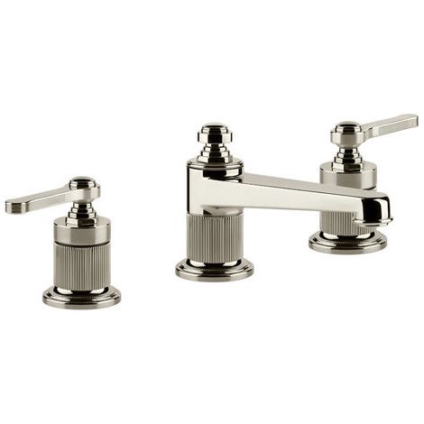 Gessi Venti20, robinetterie de lavabo à 3 trous, saillie 134mm,