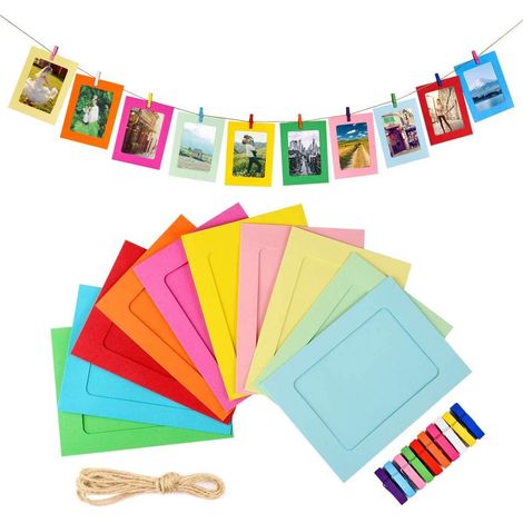 30pcs cadres d'affichage photo suspendus pour photo 4x6in, cadres photo kraft pour décoration murale à la maison (1/5)