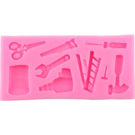 GARRYFIZH Moule à gâteau en silicone rose, facile à sécher, pour fondant et chocolat maison.