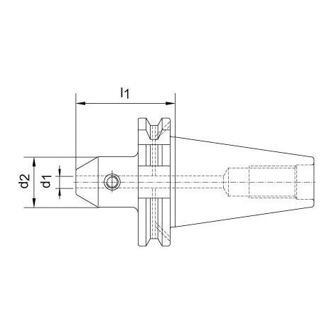 Mandrin de surface DIN69871 SK40 20x63mm KKS FORTIS (1/5)