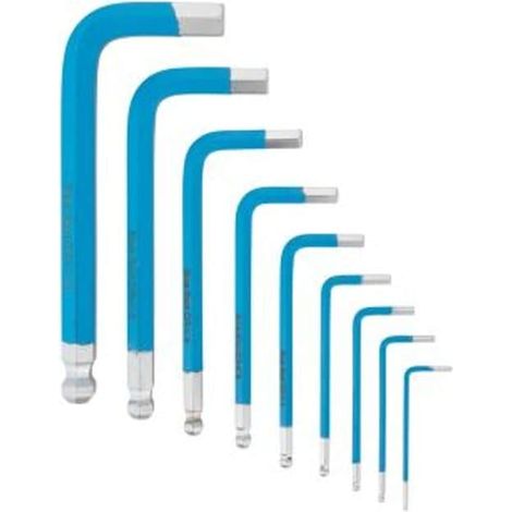Bluespot 9pc Short Arm Metric Ball Point Hex Allen Key Set Alan 1.5 - 10mm
