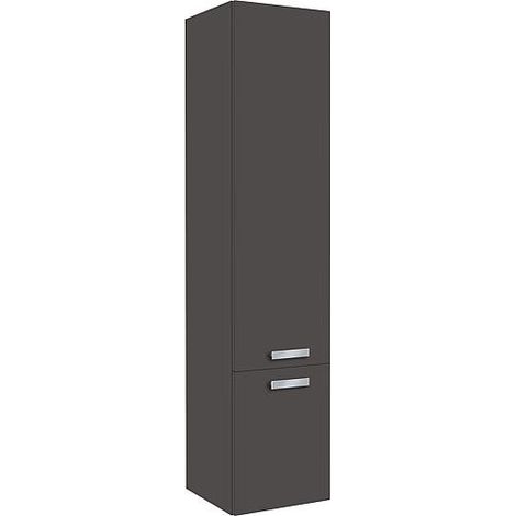 Meuble haut Serie MAB 2 portes anthracite brillant ouverture gauche lxHxP 350x1585x370x mm (1/2)