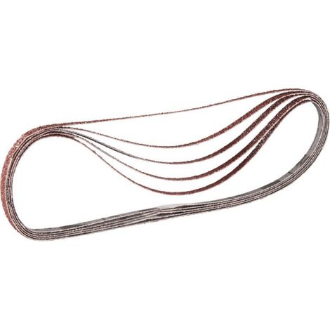 Bandes abrasives 6x533 mm rouge pour bois et métal Grain 40 (5 pcs) - MAKITA P-43181