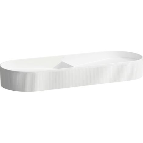 LAUFEN Sondeur mobile à double lavabo avec texture, sans trou (1/5)