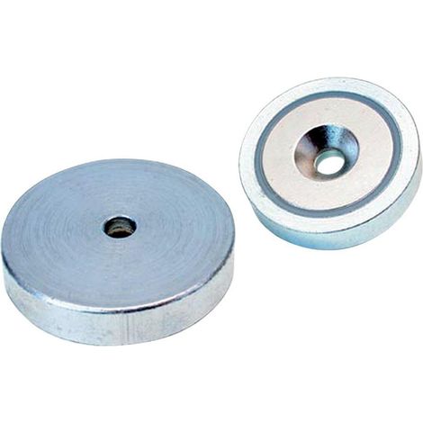 Beloh NdFeB-Magnet-Flachgreifer mit Durchgangsbohrung 40 x 8,0 mm