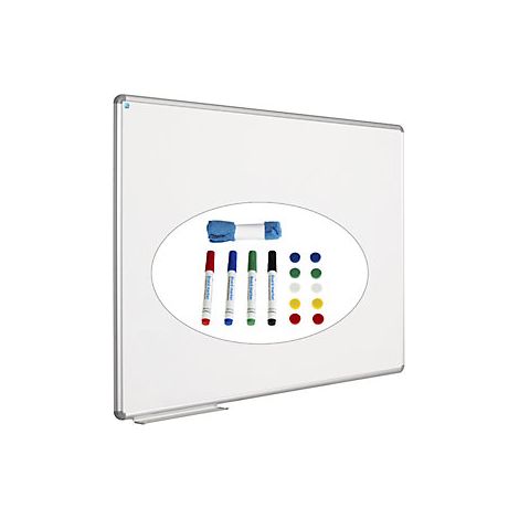 eurokraft pro Set per lavagna bianca di design incl accessori (1/4)