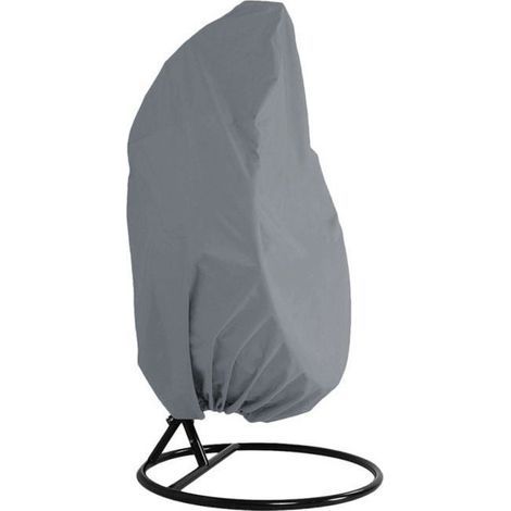 Schutzhülle für Hängesessel, Schutzhülle für Eiersessel, wasserdichte Möbelabdeckung, Gartenschaukel (grau)-MHB