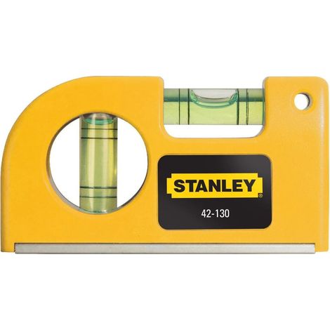 Livella magnetica tascabile a due bolle realizzata in materiale sintetico resistente (1/4)