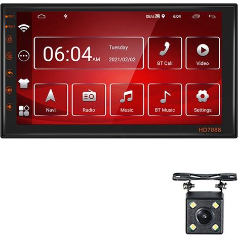 New 7-inch Android 11 navigation 2+16G car infotainment screen with integrated car navigation and reversing camera (1/4)