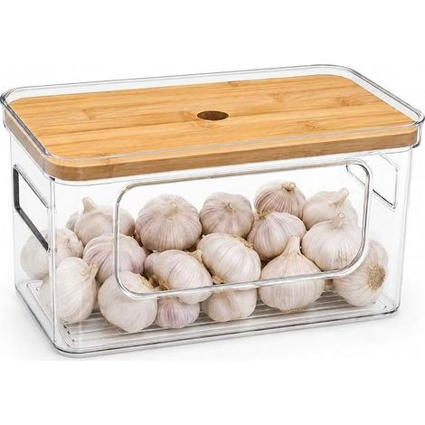 Garlic Storage Box, Kitchen Organizer with Lid (1/5)