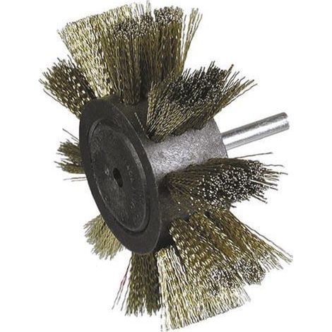 Brosse éventail 100mm 1/4" fils laitonnés 0,3 HIKOKI 751325