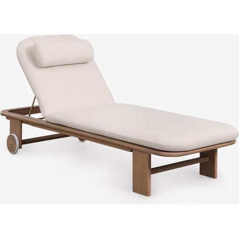 Pack de 2 chaises longues inclinables en bois d'acacia Uleno SKLUM (1/5)
