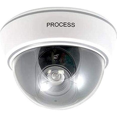 Telecamera di videosorveglianza dome finta dummy cam con finto sensore di movimento e led rosso lampeggiante design professionale (1/2)