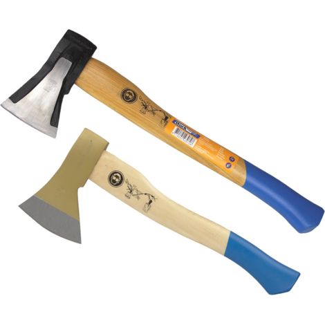 Holzaxt Beilchen mit Holz Spaltaxt im 2er Set (1/5)
