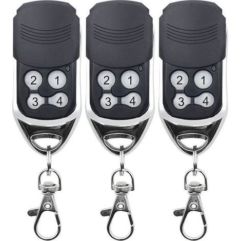 Telecommande universelle portail 433MHz , code fixe et roulant , pour DOORHAN MOTORLIN , lot 3pcs