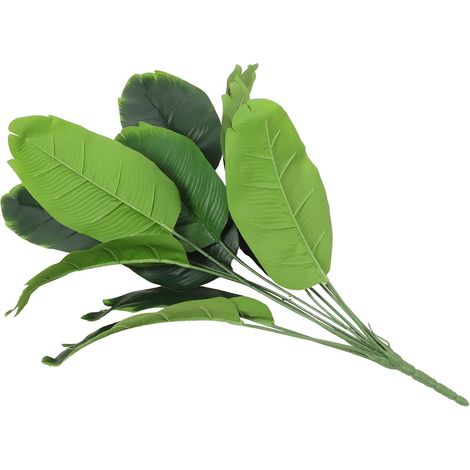 Plante Artificielle Réaliste Verte en Plastique, Ornement Décoratif pour Chambre ou Armoire, Petite Plante Décorative Fraîche et Élégante (1/5)