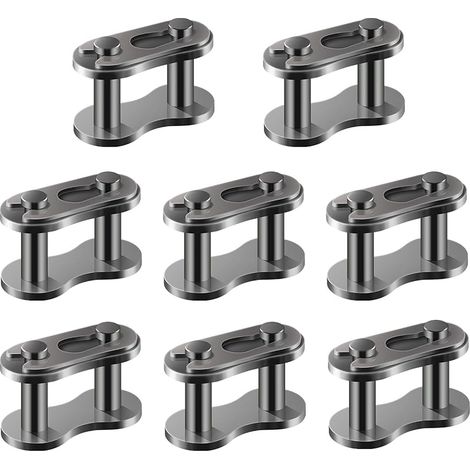 8 Pièces 520 Maillon Chaîne Vtt, Robuste Maillon Principaux de Chaîne avec Joint Torique Maillon Principal Chaîne Chain Master Links pour Moto Dirt Bike Pitpro