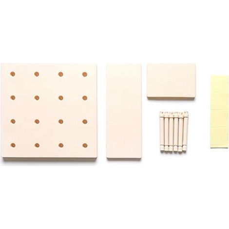 Étagère Murale En Plastique PP - Support De Rangement Décoratif - Pour Salon Cuisine Chambre - Beige - 1 Pièce (1/2)