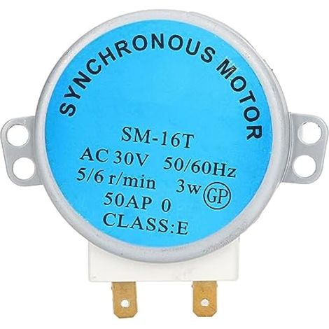Moteur de Plateau Tournant de Four à Micro-Ondes SM 16T 50Hz 60Hz Remplacement de Moteur de Plateau Tournant de Four à Micro-Ondes pour la Cuisine (Moteur à Disque de Verre) (1/5)