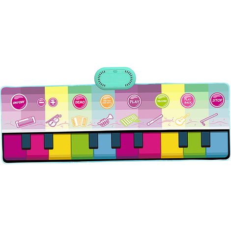 Tapis Musical Bébé Antidérapant Multifonction Clavier Piano Jouet Éducatif avec Câble USB-C (1/5)