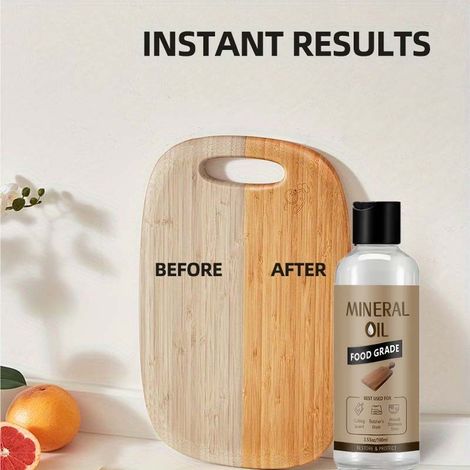 KineShineX Schneidebrettöl in Lebensmittelqualität und Holzpflegeöl eignen sich zur Pflege und zum Aufhellen von Holzgeschirr. (1/5)