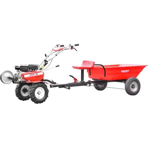 HECHT 796 SET Benzin-Gartenfräse mit Anhänger und 8" Räder (1/5)
