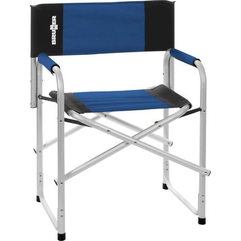 Brunner Regiestuhl Bravura Faltbarer Aluminium Schwarz/Blau